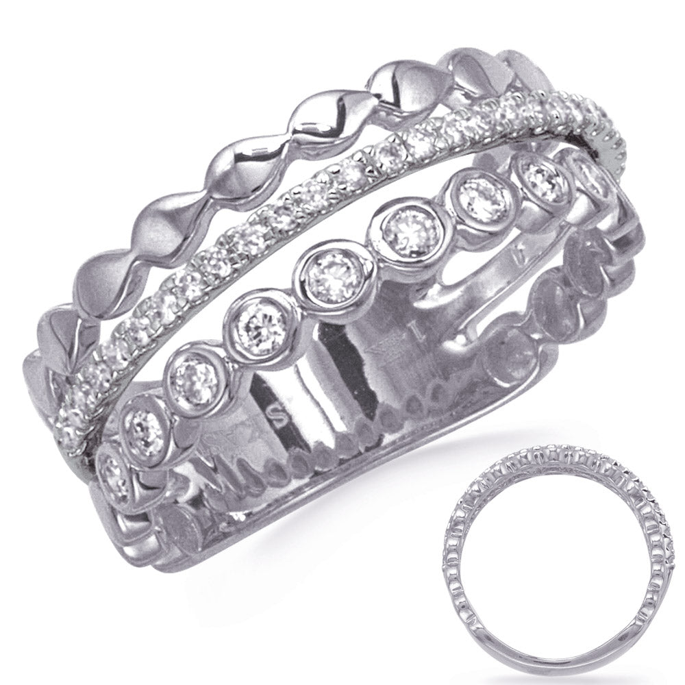 ELIE AZZI 0.34 ctw. WHITE GOLD DIAMOND RING D4846WG
