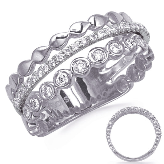 ELIE AZZI 0.34 ctw. WHITE GOLD DIAMOND RING D4846WG