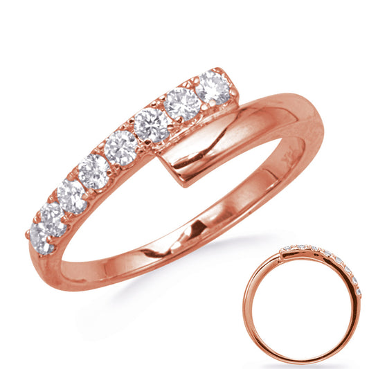 ELIE AZZI 0.32 ctw. ROSE GOLD DIAMOND RING D4847RG
