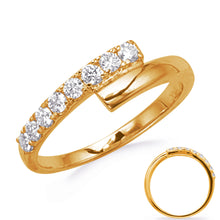 ELIE AZZI 0.32 ctw. YELLOW GOLD DIAMOND RING D4847YG