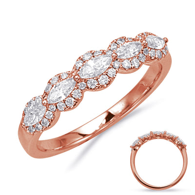 ELIE AZZI 0.55 ctw. ROSE GOLD DIAMOND RING D4849RG