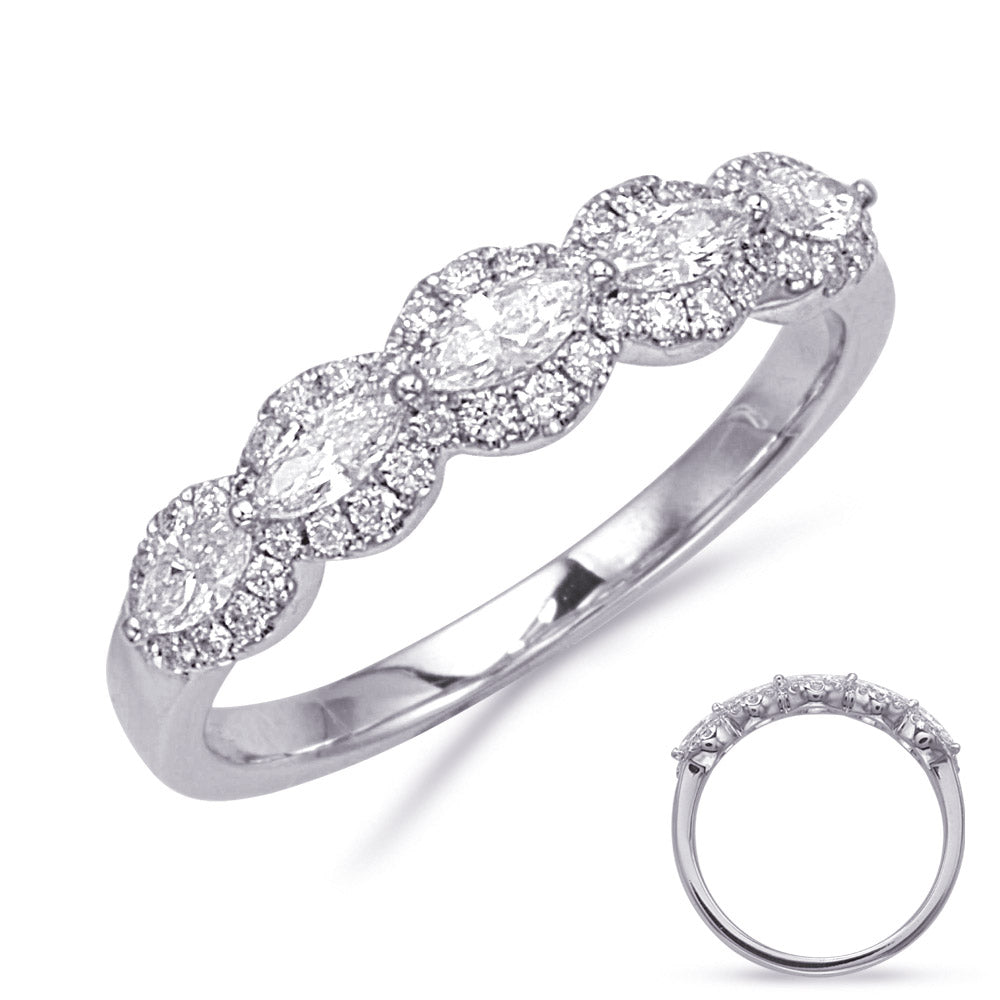ELIE AZZI 0.55 ctw. WHITE GOLD DIAMOND RING D4849WG