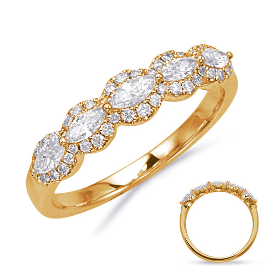 ELIE AZZI 0.55 ctw. YELLOW GOLD DIAMOND RING D4849YG