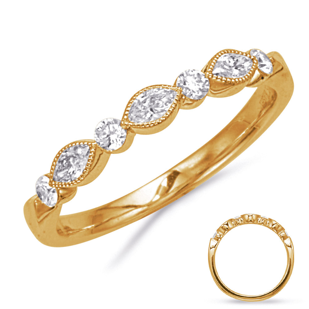 ELIE AZZI 0.38 ctw. YELLOW GOLD DIAMOND RING D4851YG