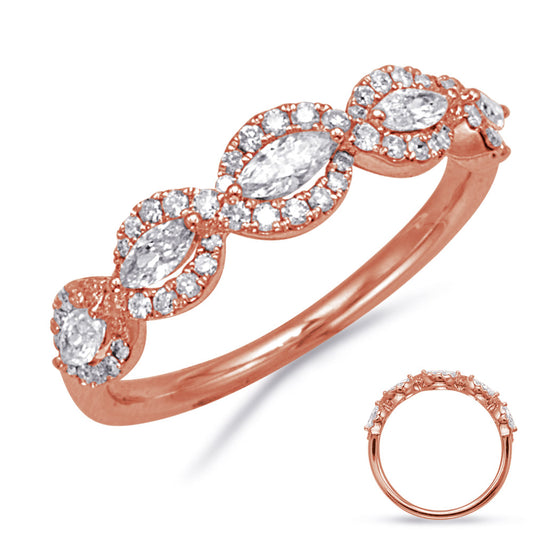 ELIE AZZI 0.60 ctw. ROSE GOLD DIAMOND RING D4852RG