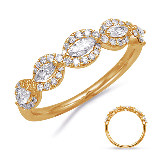 ELIE AZZI 0.60 ctw. YELLOW GOLD DIAMOND RING D4852YG