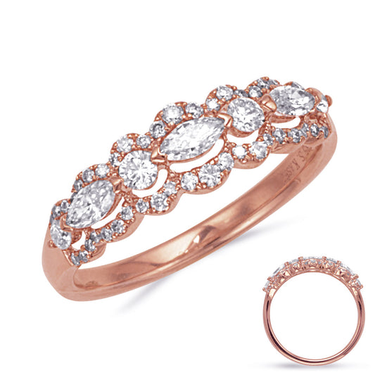 ELIE AZZI 0.56 ctw. ROSE GOLD DIAMOND RING D4853RG