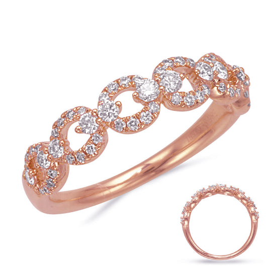 ELIE AZZI 0.44 ctw. ROSE GOLD DIAMOND RING D4854RG