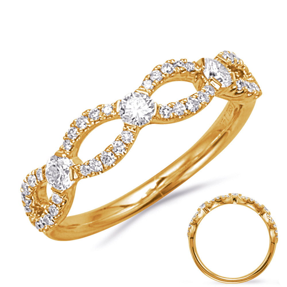 ELIE AZZI 0.48 ctw. YELLOW GOLD DIAMOND RING D4856YG