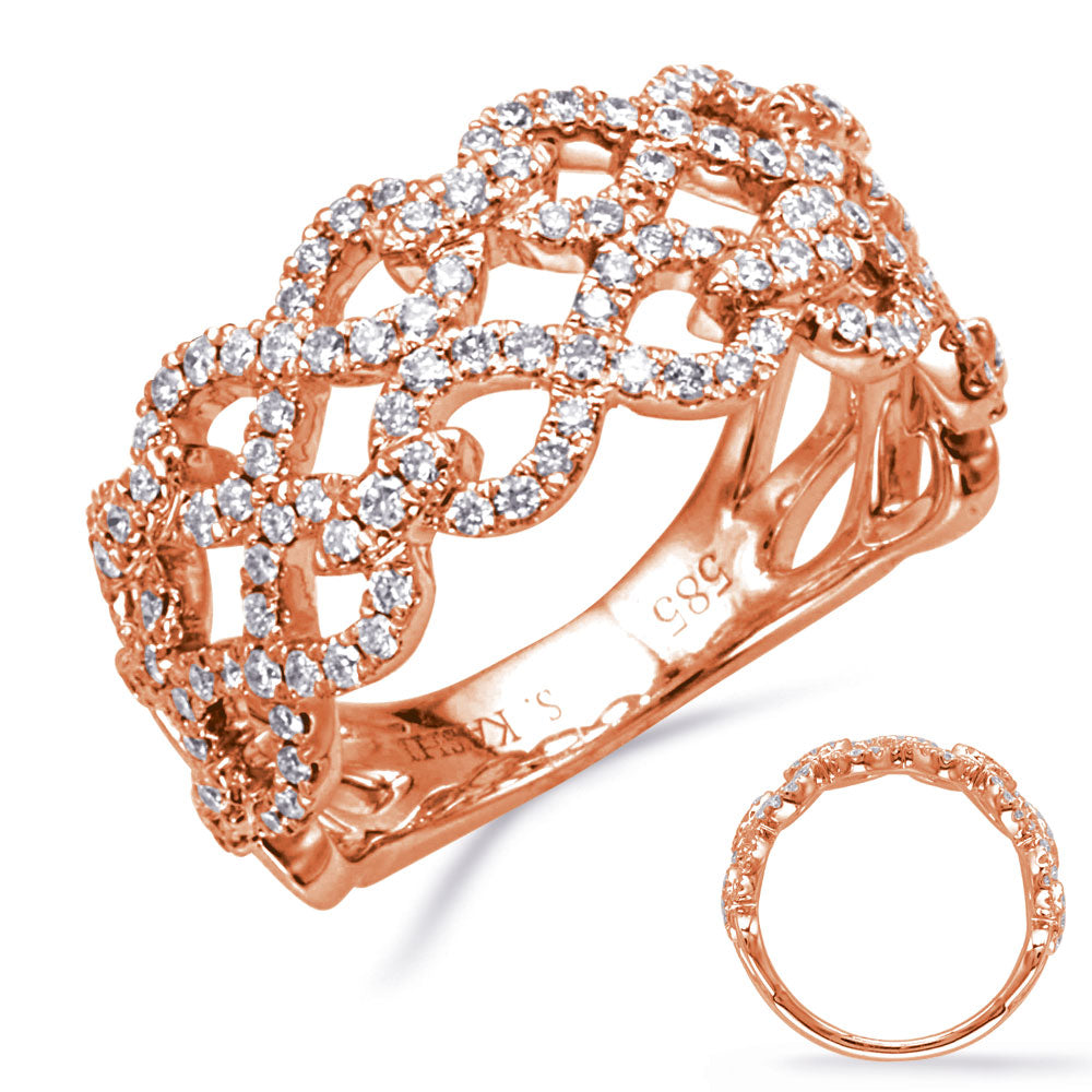 ELIE AZZI 0.67 ctw. ROSE GOLD DIAMOND RING D4865RG