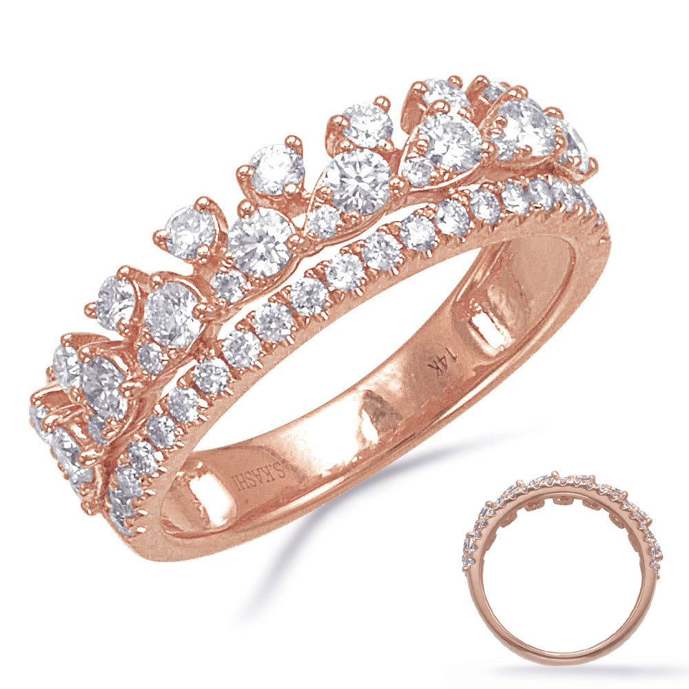 ELIE AZZI 1.05 ctw. ROSE GOLD DIAMOND RING D4868RG