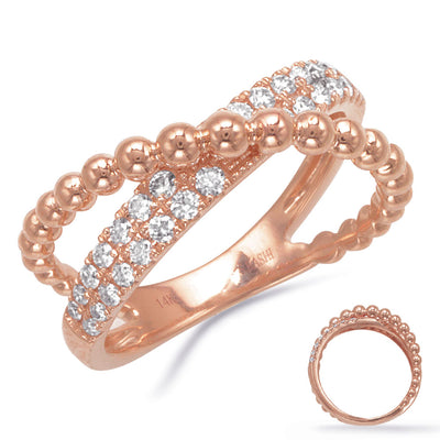 ELIE AZZI 0.42 ctw. ROSE GOLD DIAMOND RING D4869RG