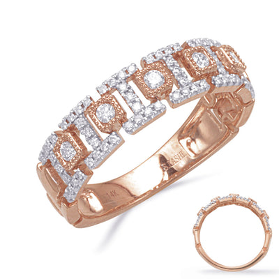 ELIE AZZI 0.33 ctw. ROSE GOLD DIAMOND RING D4871RG