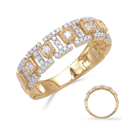 ELIE AZZI 0.33 ctw. YELLOW GOLD DIAMOND RING D4871YG