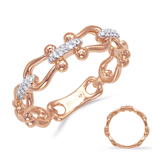 ELIE AZZI 0.09 ctw. ROSE GOLD DIAMOND RING D4872RG