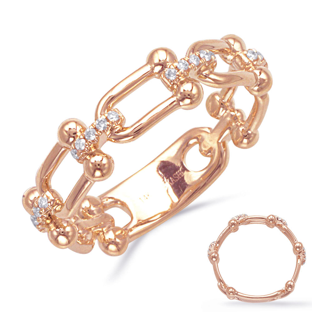 ELIE AZZI 0.10 ctw. ROSE GOLD DIAMOND RING D4873RG
