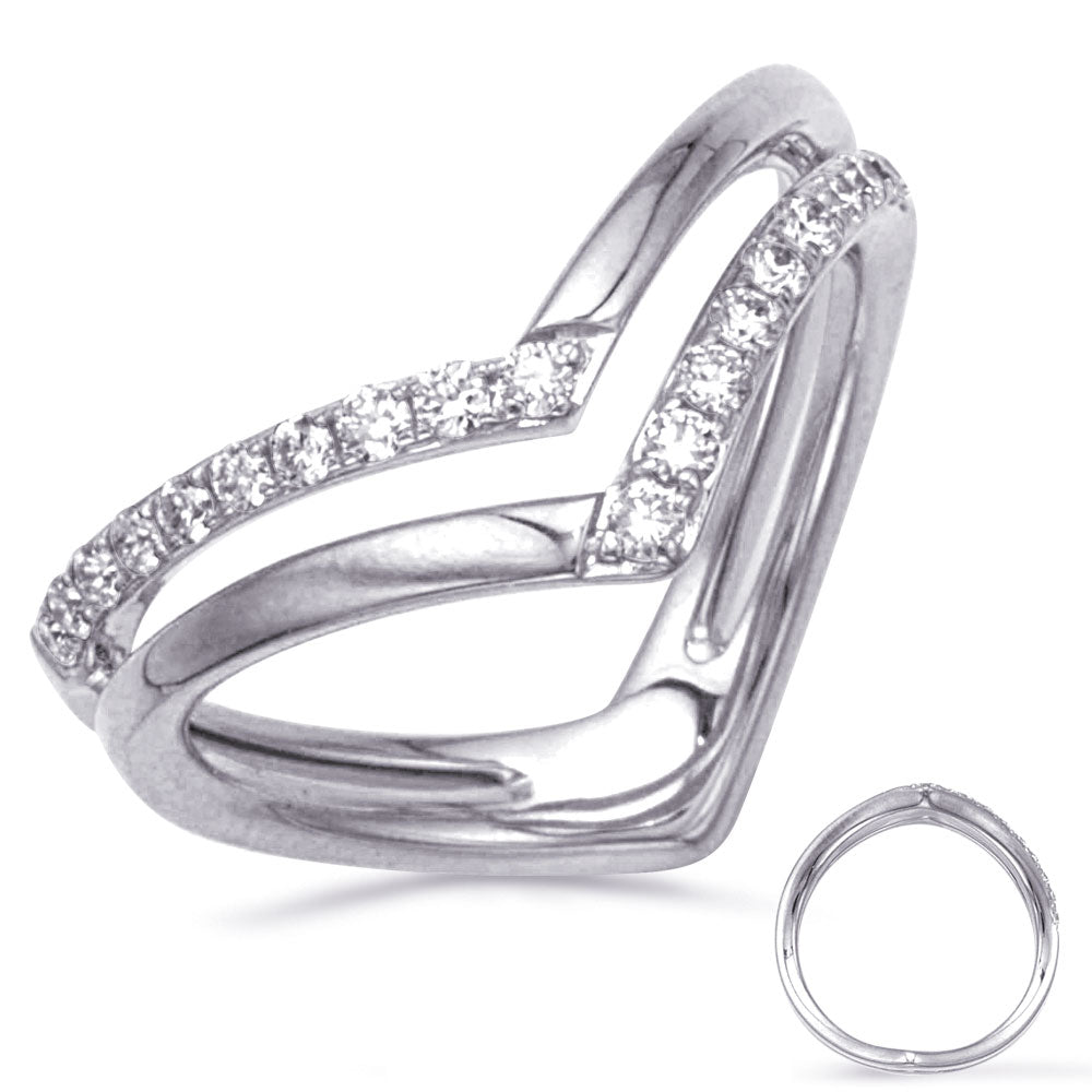 ELIE AZZI 0.28 ctw. WHITE GOLD DIAMOND RING D4878WG