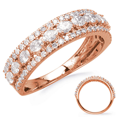 ELIE AZZI 0.92 ctw. ROSE GOLD DIAMOND BAND D4880RG