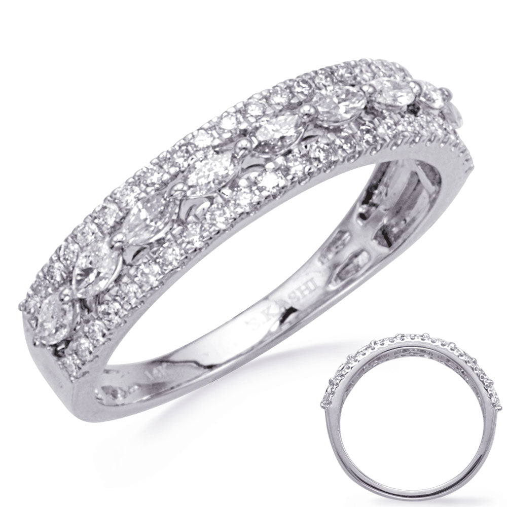 ELIE AZZI 0.62 ctw. WHITE GOLD DIAMOND BAND D4881WG