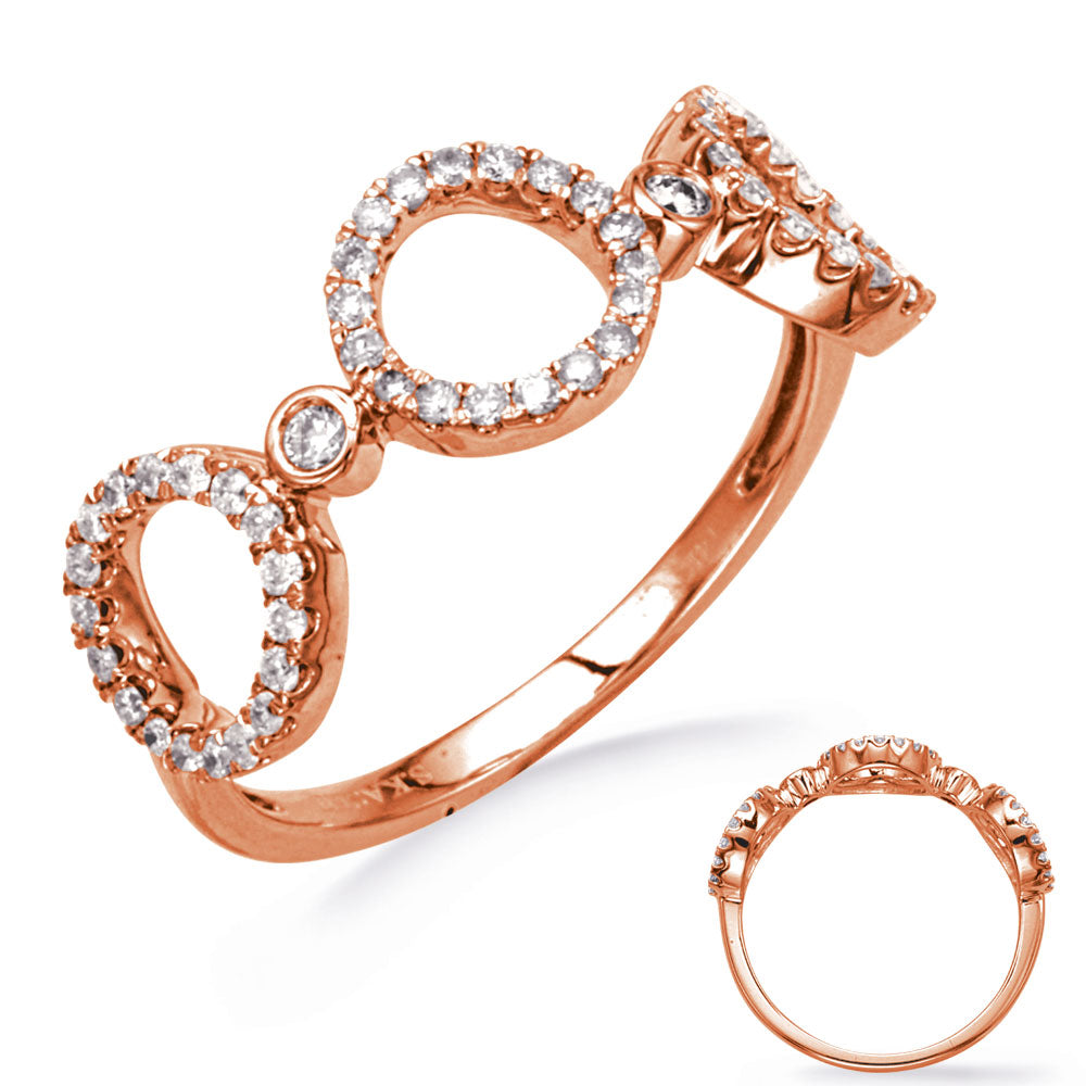 ELIE AZZI 0.30 ctw. ROSE GOLD DIAMOND RING D4882RG