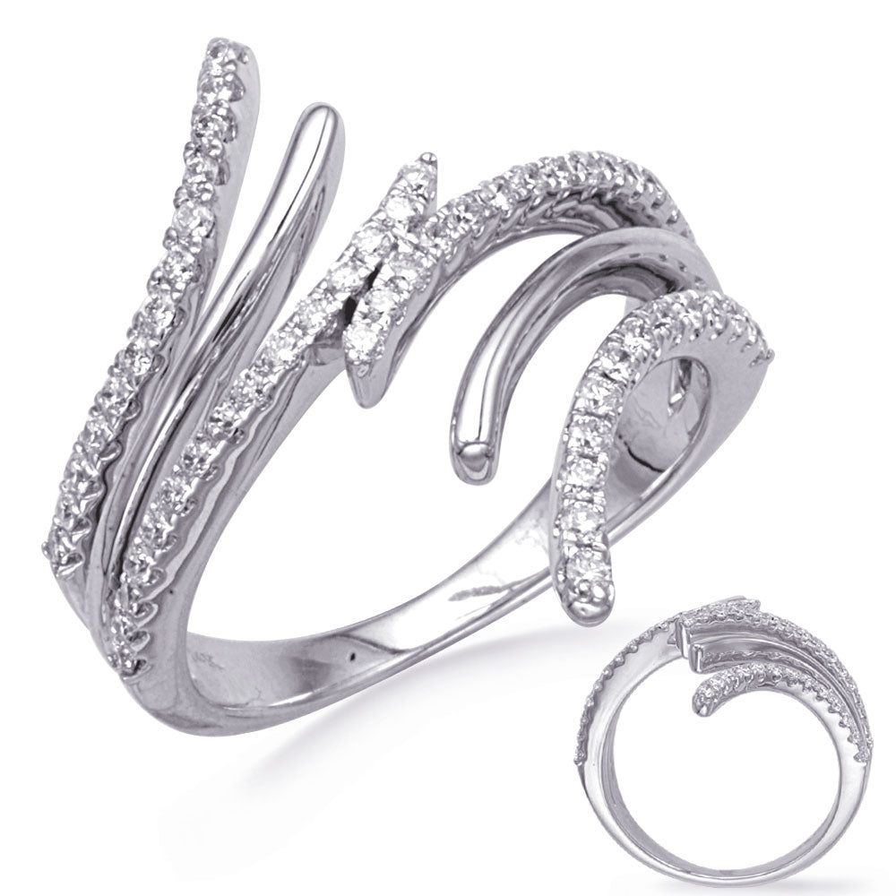 ELIE AZZI 0.50 ctw. WHITE GOLD DIAMOND RING D4883WG