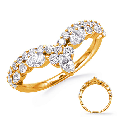 ELIE AZZI 1.00 ctw. YELLOW GOLD DIAMOND RING D4884YG