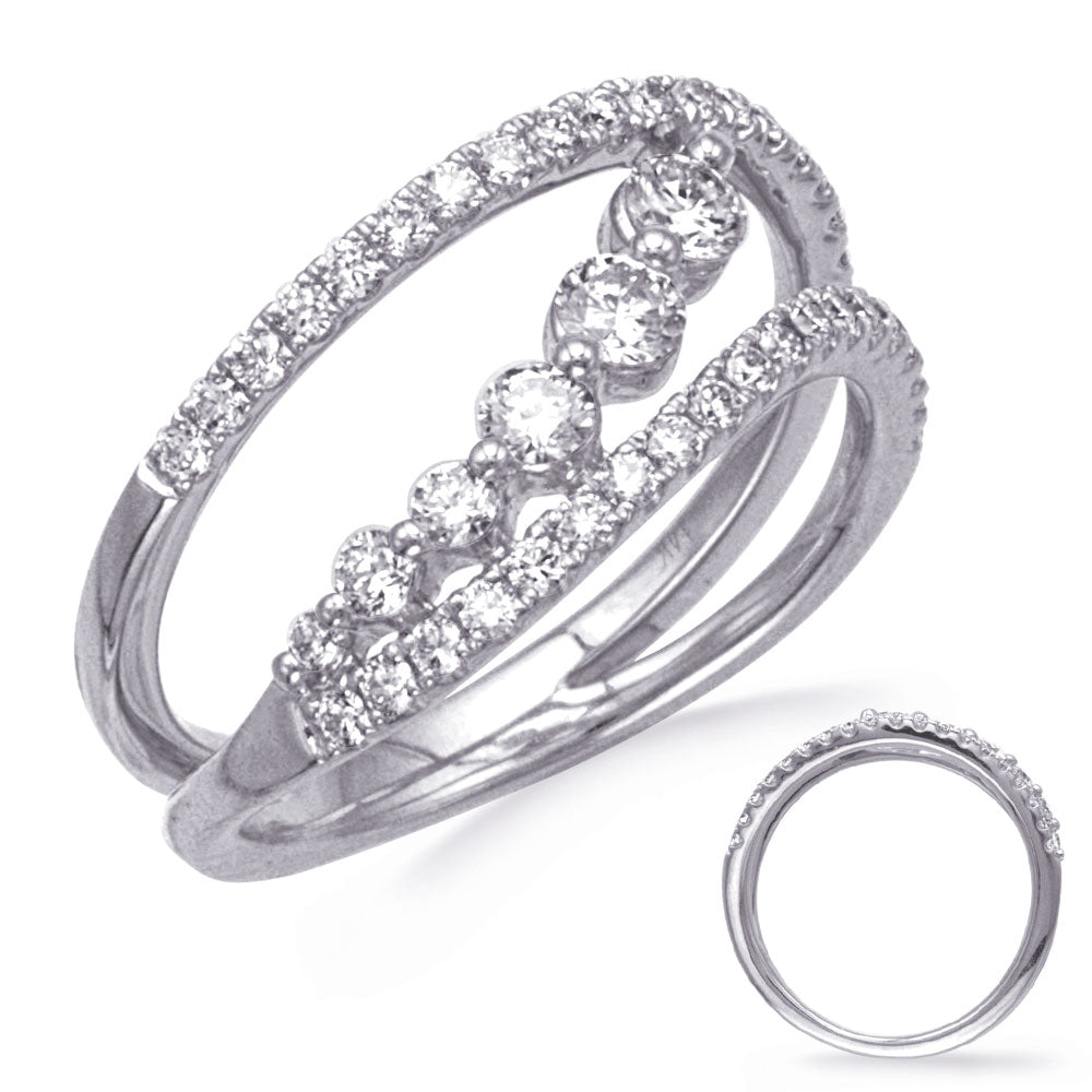 ELIE AZZI 0.69 ctw. WHITE GOLD DIAMOND RING D4893WG