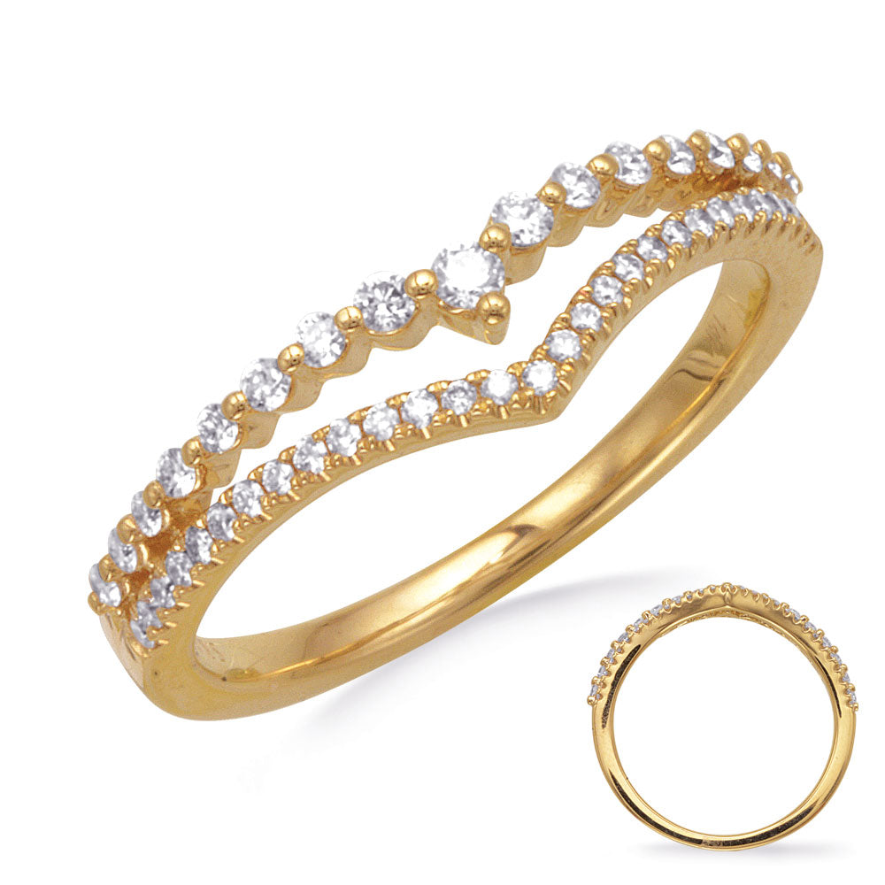 ELIE AZZI 0.27 ctw. YELLOW GOLD DIAMOND RING D4894YG