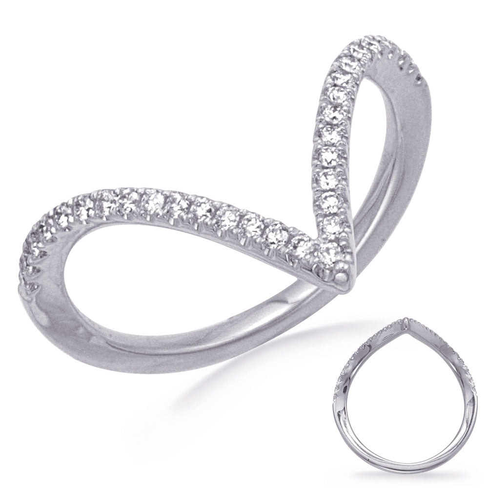 ELIE AZZI 0.22 ctw. WHITE GOLD DIAMOND RING D4896WG