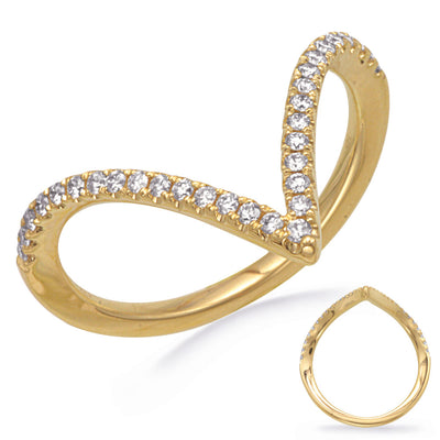 ELIE AZZI 0.22 ctw. YELLOW GOLD DIAMOND RING D4896YG