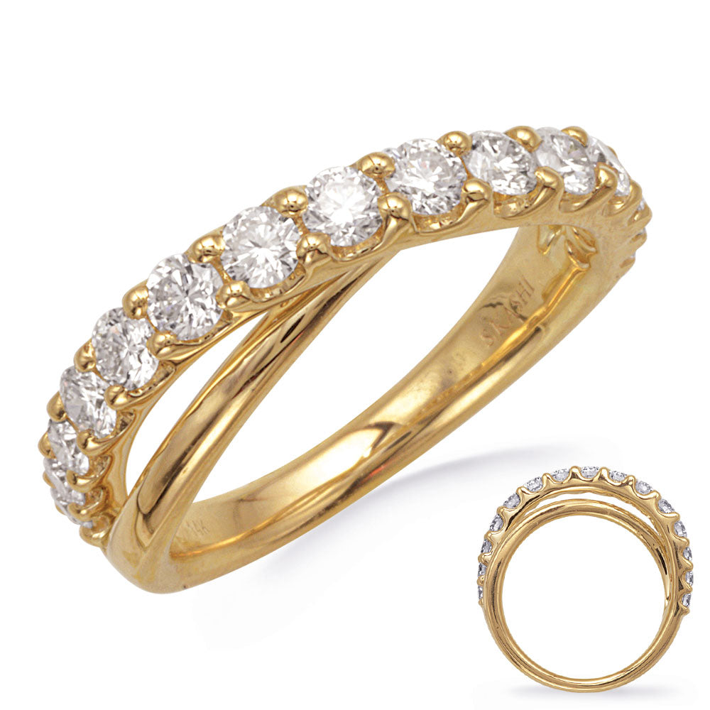 ELIE AZZI 1.04 ctw. YELLOW GOLD DIAMOND RING D4897YG