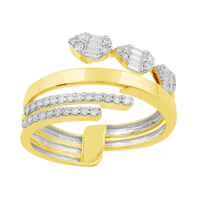 ELIE AZZI 0.33 ctw. YELLOW GOLD DIAMOND RING D4903YG