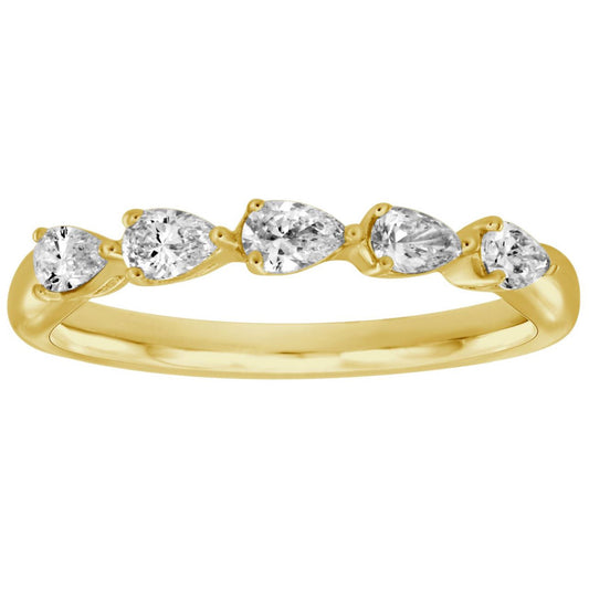 ELIE AZZI 0.51 ctw. YELLOW GOLD DIAMOND RING D4927YG