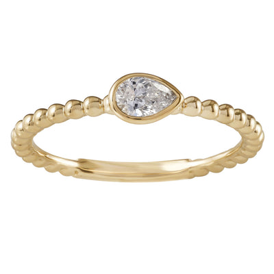 ELIE AZZI 0.22 ctw. YELLOW GOLD DIAMOND RING D4931YG