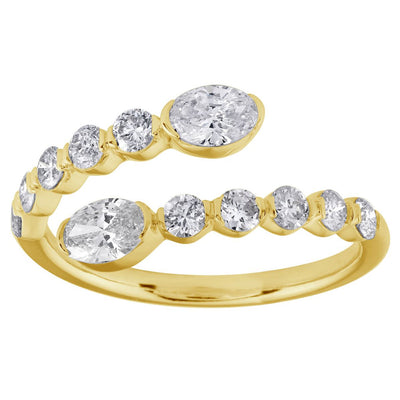 ELIE AZZI 1.02 ctw. YELLOW GOLD DIAMOND RING D4933YG