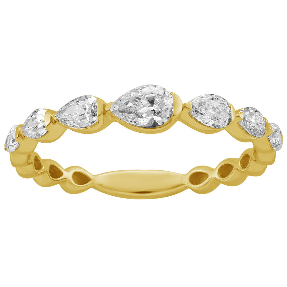 ELIE AZZI 0.56 ctw. YELLOW GOLD DIAMOND RING D4935YG