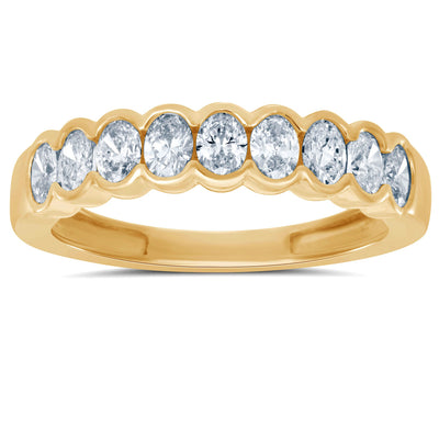 ELIE AZZI 0.82 ctw. YELLOW GOLD DIAMOND RING D4937YG