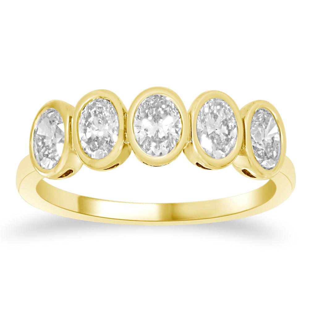 ELIE AZZI 0.96 ctw. YELLOW GOLD DIAMOND RING D4940YG