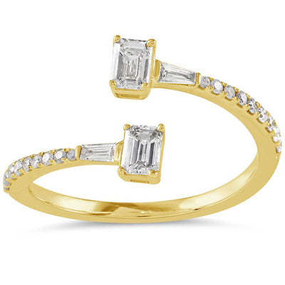 ELIE AZZI 0.49 ctw. YELLOW GOLD DIAMOND RING D4944YG