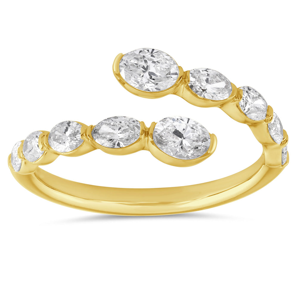 ELIE AZZI 1.04 ctw. YELLOW GOLD DIAMOND RING D4949YG