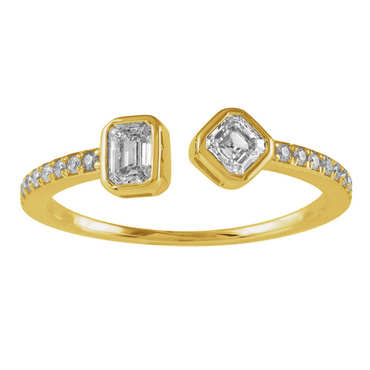 ELIE AZZI 0.50 ctw. YELLOW GOLD DIAMOND RING D4950YG