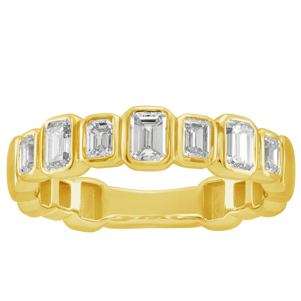 ELIE AZZI 0.81 ctw. YELLOW GOLD DIAMOND RING D4952YG