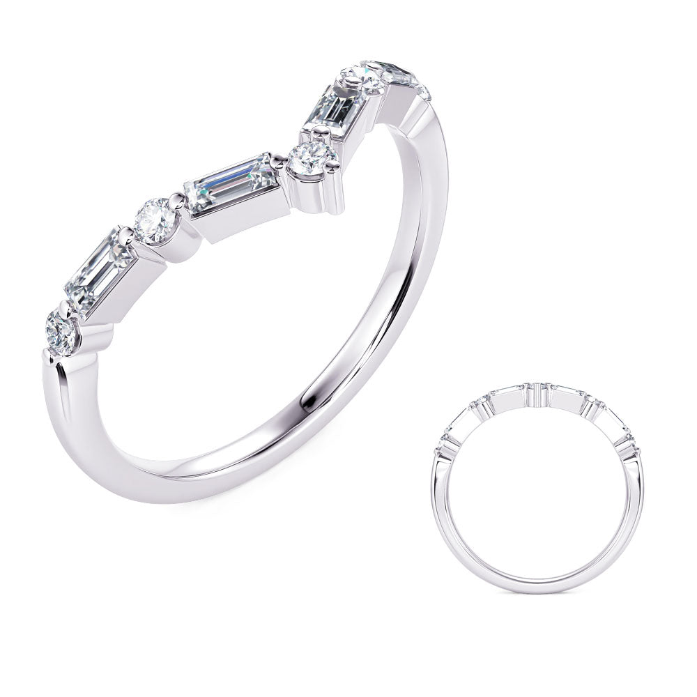 ELIE AZZI 0.32 ctw. WHITE GOLD DIAMOND RING D4958WG