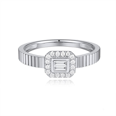 ELIE AZZI 0.18 ctw. WHITE GOLD DIAMOND RING D4960WG