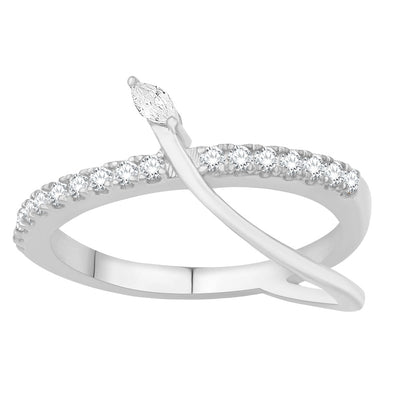 ELIE AZZI 0.33 ctw. WHITE GOLD DIAMOND RING D4961WG