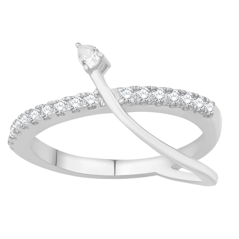 ELIE AZZI 0.30 ctw. WHITE GOLD DIAMOND RING D4962WG