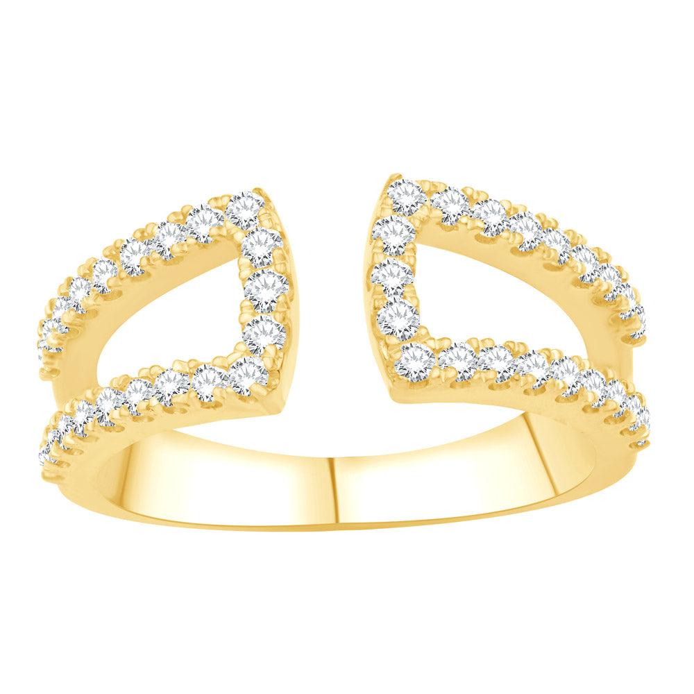 ELIE AZZI 0.51 ctw. YELLOW GOLD DIAMOND RING D4965YG