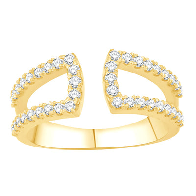 ELIE AZZI 0.51 ctw. YELLOW GOLD DIAMOND RING D4965YG