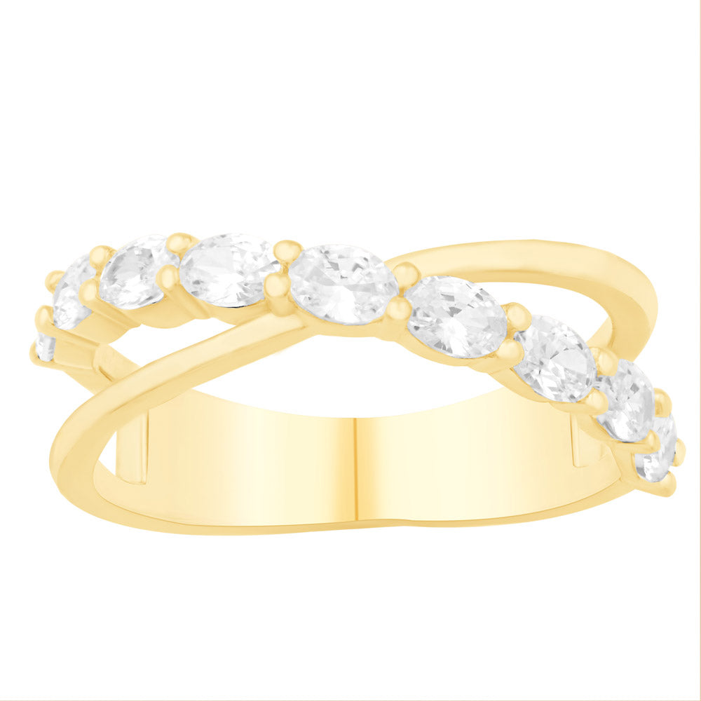 ELIE AZZI 0.78 ctw. YELLOW GOLD DIAMOND RING D4967YG