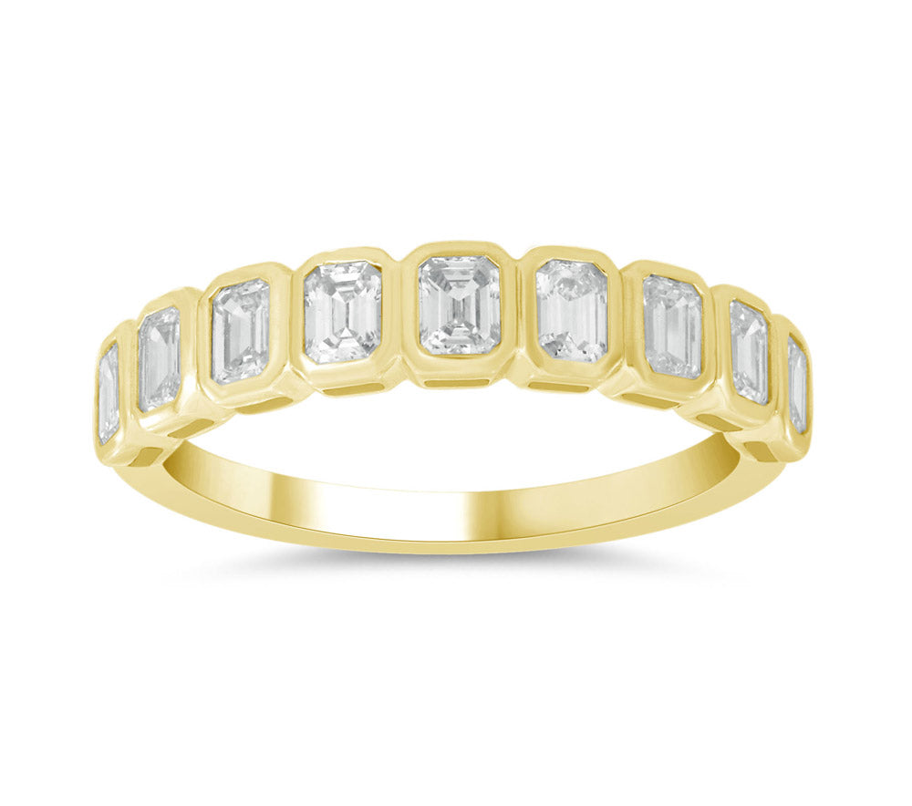 ELIE AZZI 0.80 ctw. YELLOW GOLD DIAMOND RING D4971YG